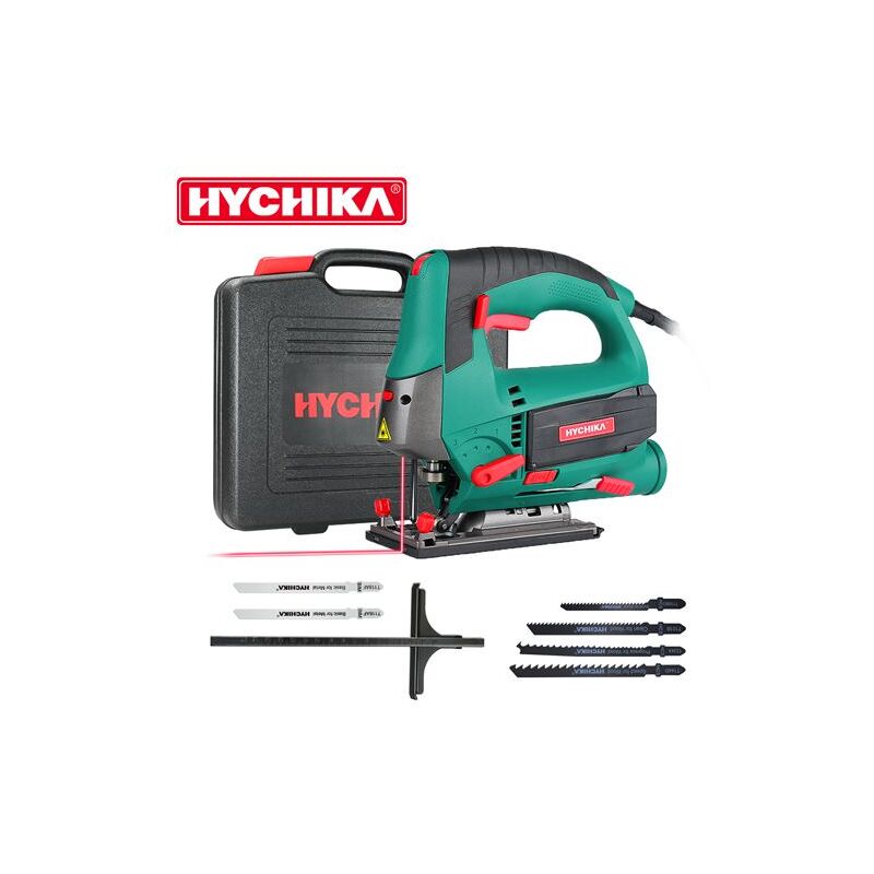 HYCHIKA 800W Decoupeerzaag, Max. Zaagdiepte: 110 mm, 800-3000SPM, 6