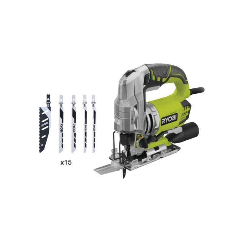 Ryobi - Scie sauteuse pendulaire - 680 w - 15 lames - 105 mm - RJS1050-KA15