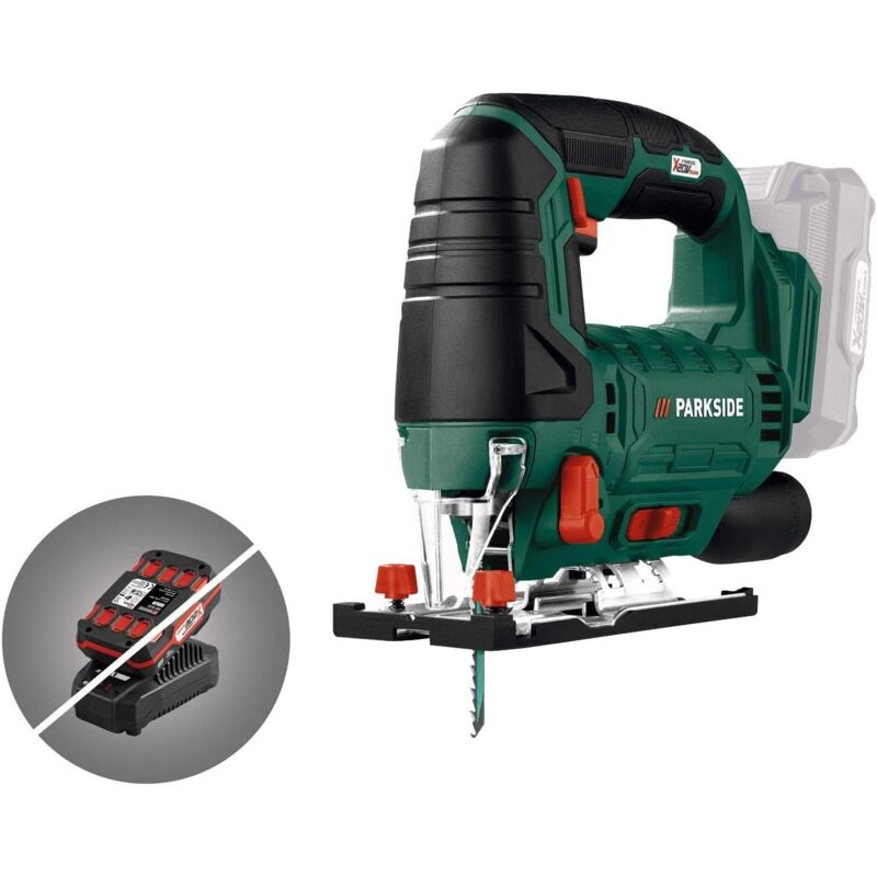 Scie sauteuse pendulaire sans fil – 20 v, compatible X20V Team, livrée sans batterie ni chargeur