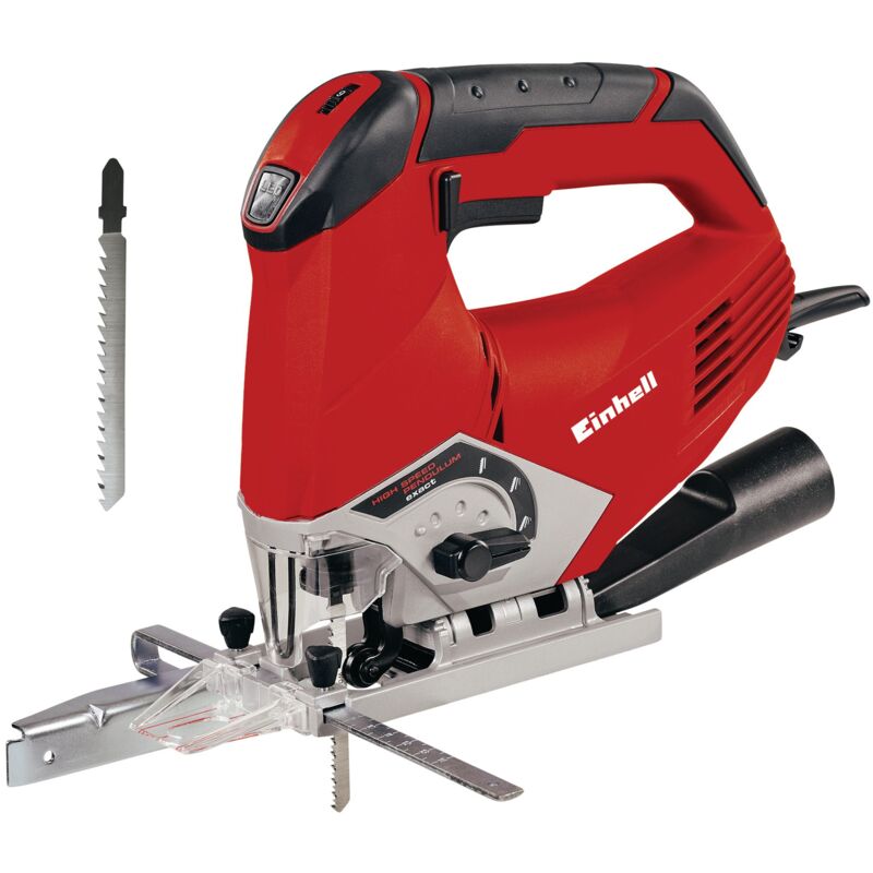 Einhell - Scie sauteuse pendulaire te-js 100 (750 w, Variateur électronique, Semelle inclinable, Fonction soufflerie, guide de coupe)