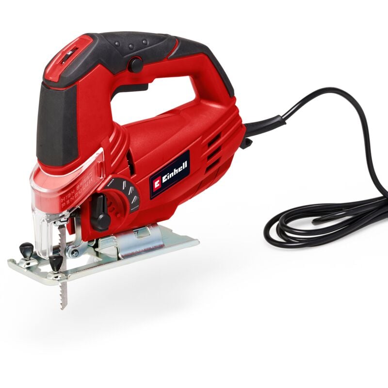 Einhell - Scie sauteuse pendulaire tc-js 85 (620 w, max. 85 mm, coupe biseautée à 45°, levage pivotant à 4 niveaux)
