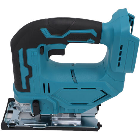 Scie sauteuse sans fil 0°-45° Coupe en biseau Vitesse variable 4 niveaux Mode rail Scie sauteuse sans fil 21 V (avec lampe de travail LED)