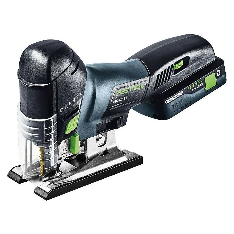 Scie sauteuse sans fil Festool 18V psc 420 hpc 4,0 EBI-Plus avec 1x batterie 4,0 Ah et chargeur