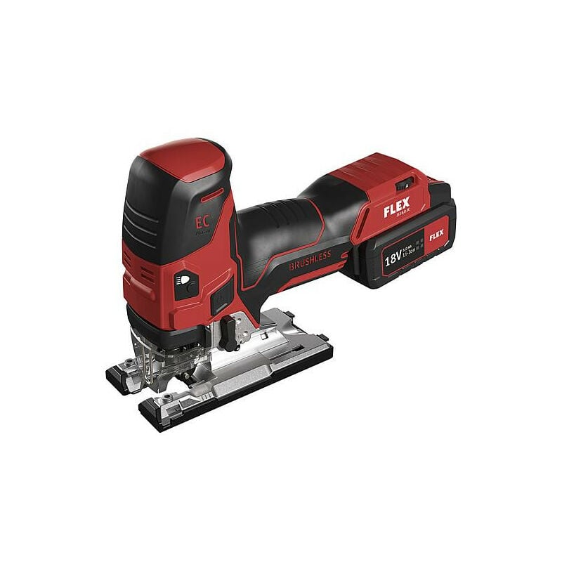 Scie sauteuse sans fil Flex js 18.0-EC 18V avec 2x5,0 batteries et chargeur