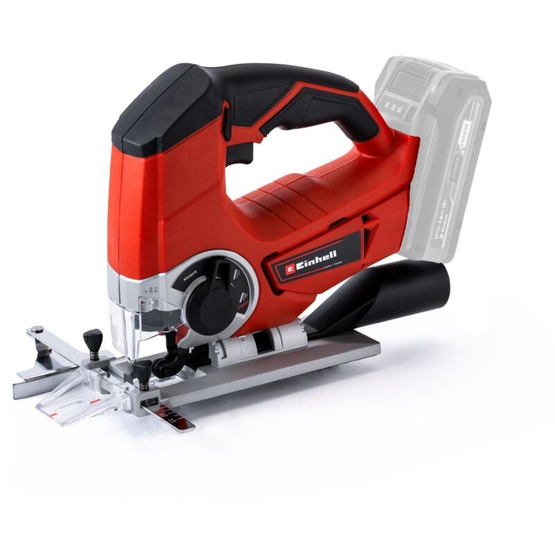 Einhell Scie sauteuse sans fil TE-JS 18 Li - Solo Power X-Change (18 V,Hauteur de course 25.4 mm) Livré sans Batterie ni Chargeur