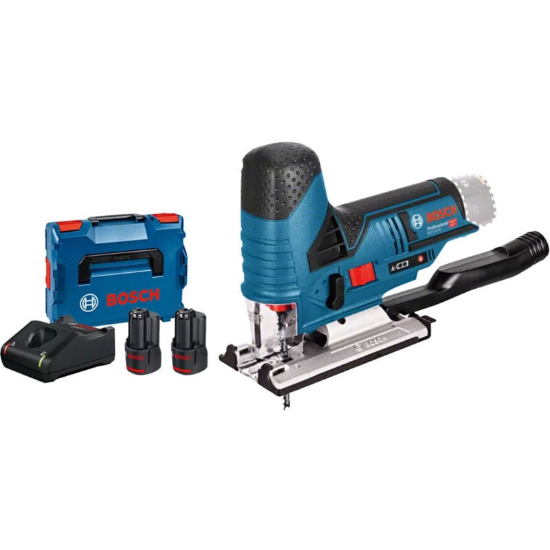 Scie sauteuse sans-fil 12V gst 12V-70 + 2 batteries 3 Ah + chargeur + coffret L-Boxx Bosch 06015A100Y