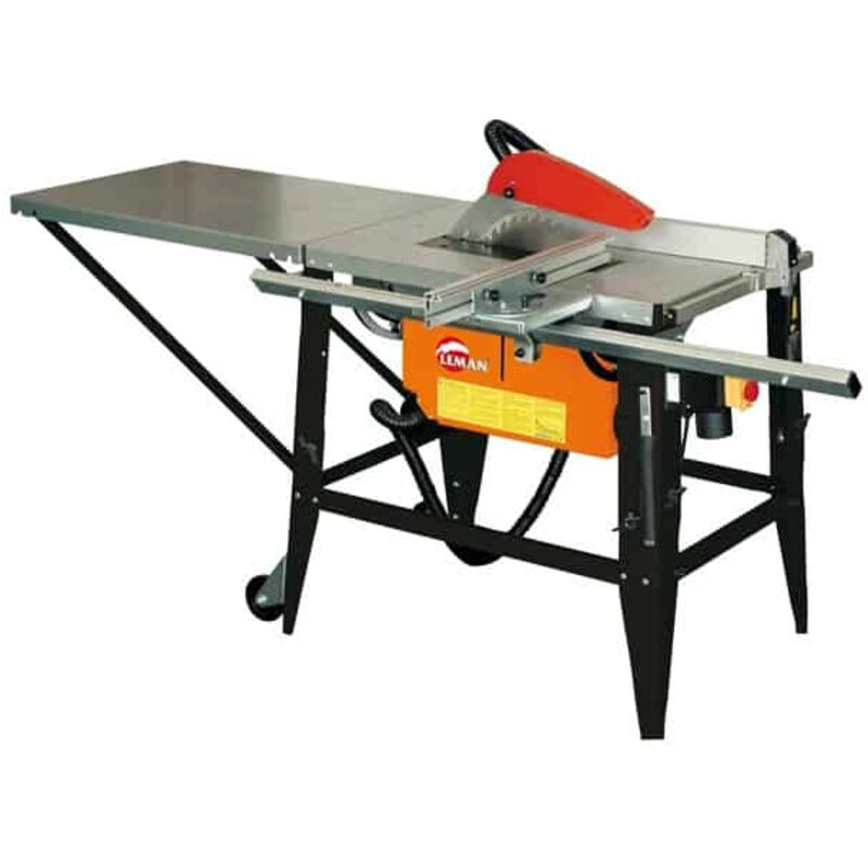 LEMAN Scie sur table de chantier &agrave; chariot 315mm 2200W - LOSST315 - 