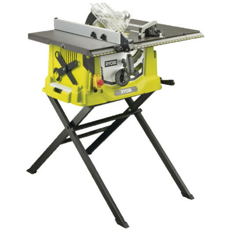 Scie sur table électrique RYOBI 1800W 254mm - piètement rétractable et extension - RTS1800ES-G
