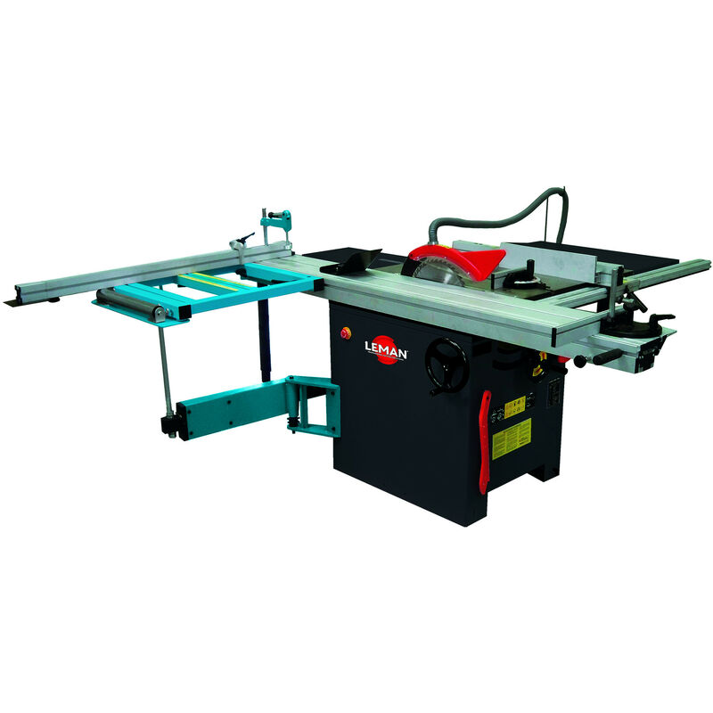 Leman - Scie sur table diam. 315mm 3000W avec inciseur et chariot ras de lame 2m - SST315