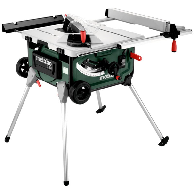 Scie sur table professionnelle 2000W avec socle Metabo 254mm ts 254 - 600668000