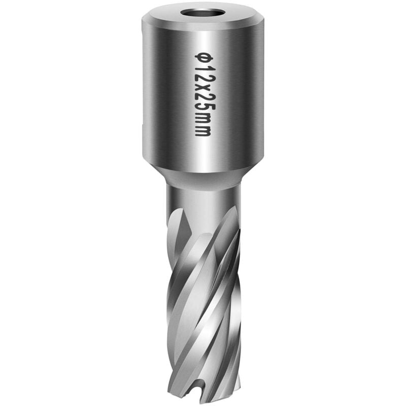 MSW - Scie Trépan Hss Scie Cloche Pour Metal 25 Mm 12 Mm 65 Hrc Weldon Acier Rapide