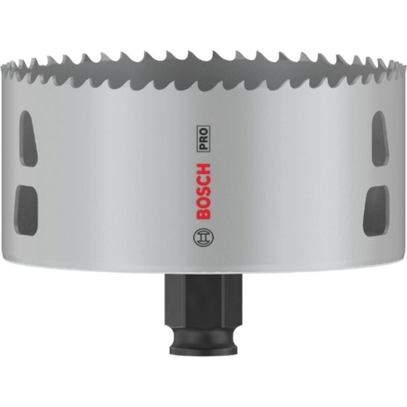 Bosch – Scie trépan pro multimatériaux 102mm – Pour bois tendre, cloisons sèches et plastiques – Système PowerChange – 2608594410