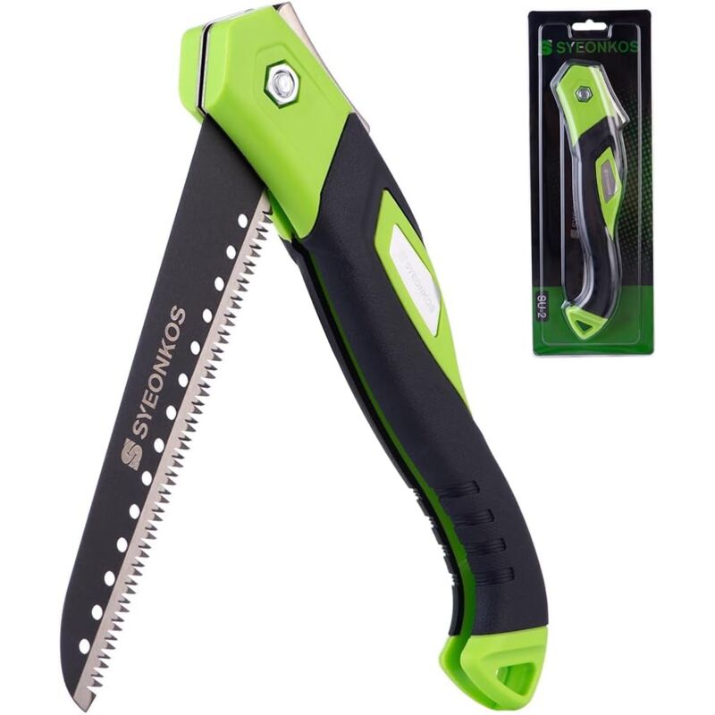 Scies pliante, Scie à Elaguer, outils de travail du bois, scie à main pliante avec verrouillage sécurisé, scie pour élagage de jardin ou d'arbre,