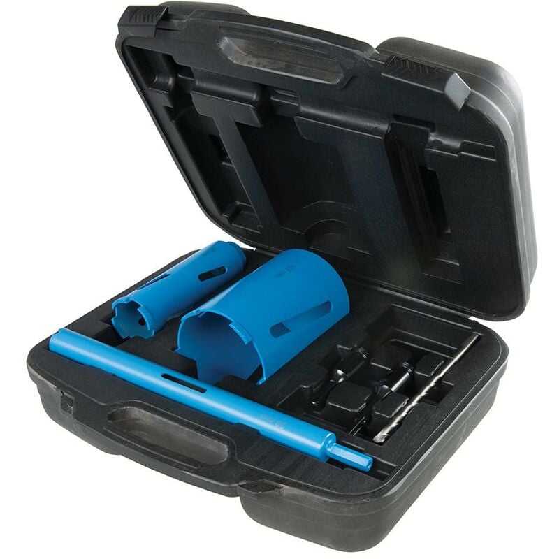 Silverline - Scies trépans diamantées, 7 pcs 28, 52 et 107 mm