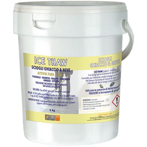 Sciogli ghiaccio e neve "Ice thaw" per pavimenti industriali e cemento 5 kg