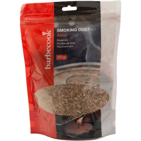 Sciure de bois d'aulne pour fumage à froid – Arôme doux pour viandes et crustacés – 250 g – Barbecook