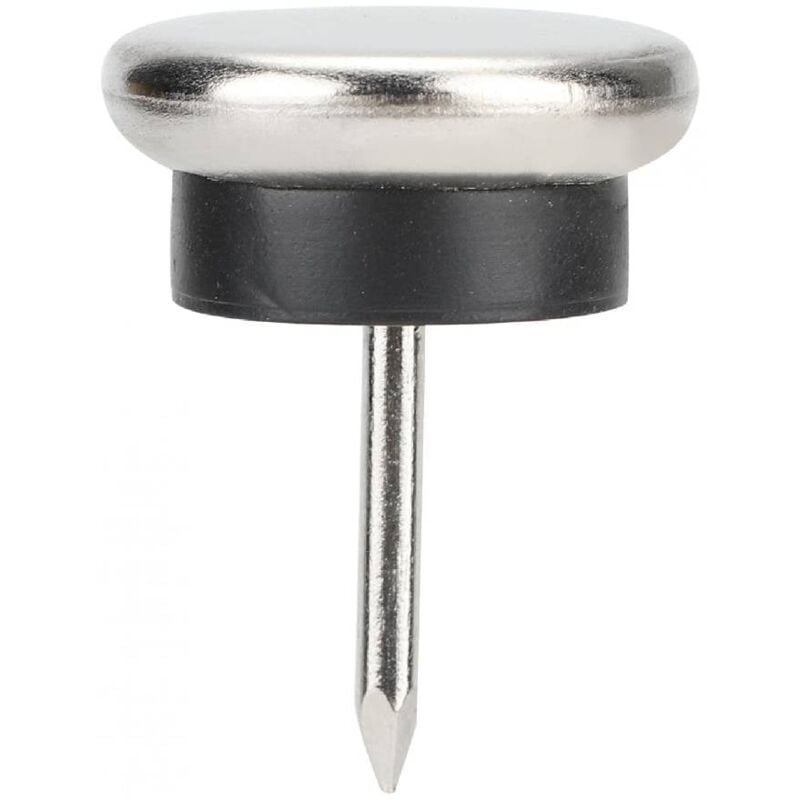Scivoli per mobili realizzati in metallo e gomma con chiodo a falsa vite in bustina da 8 pezzi -20 mm