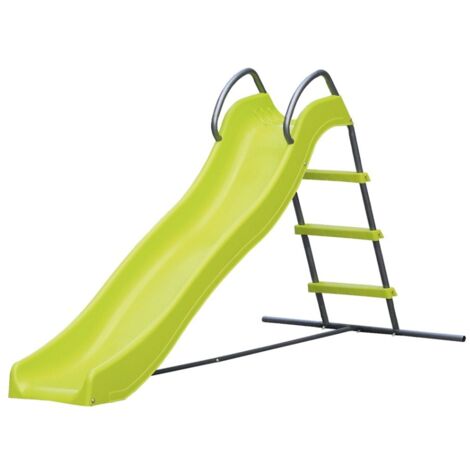 Scivolo con struttura in metallo e plastica 185x96x105 cm per bambini dai 3 ai 7 anni portata max 35 kg per esterno giardini e terrazzi