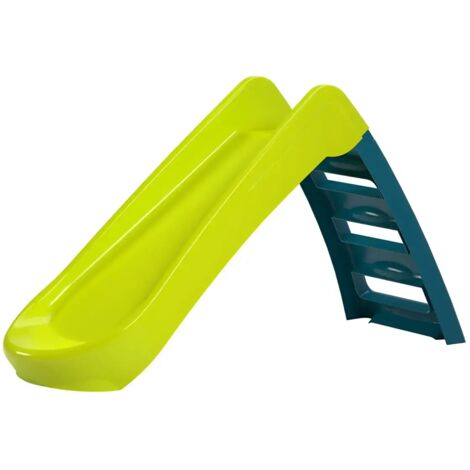 Scivolo per Bambini Pieghevole Salvaspazio a 3 Gradini in Plastica Verde
