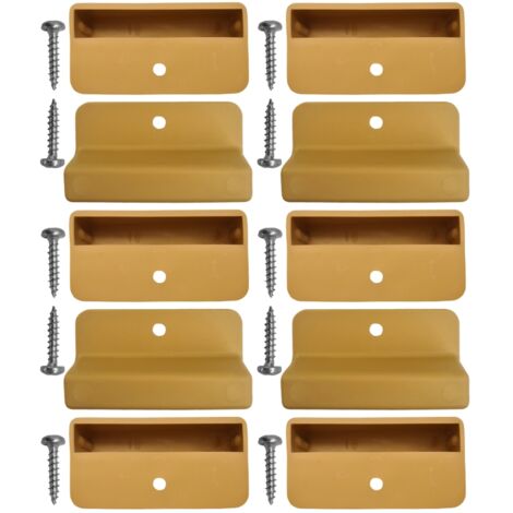 Scm Créations – Lot de 10 embouts latte 53mm – Avec vis pour agrafage et vissage – Capuchon plastique renforcé – Fixation pour cadre bois 60mm