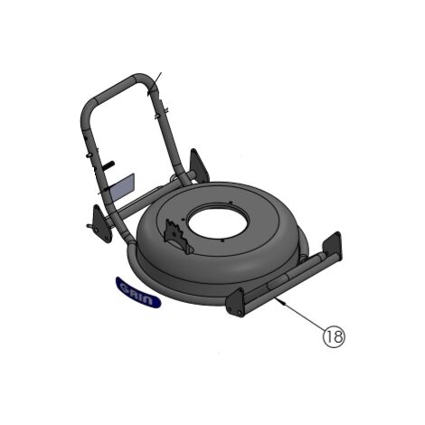 Scocca piatto nudo chassis per rasaerba tosaerba GRIN HM46