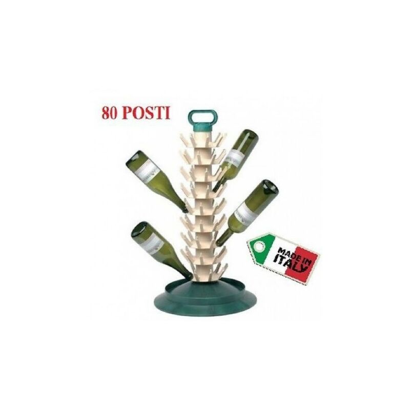 Image of Scolabottiglie 80 posti abs in plastica vino acqua birra scomponibile made italy