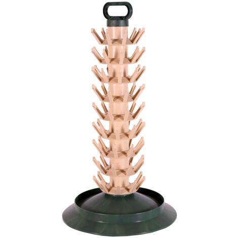 Scolabottiglie plastica 81 posti con base e maniglia