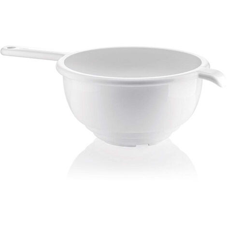 Scolapasta con manico Ø 24 cm colore bianco
