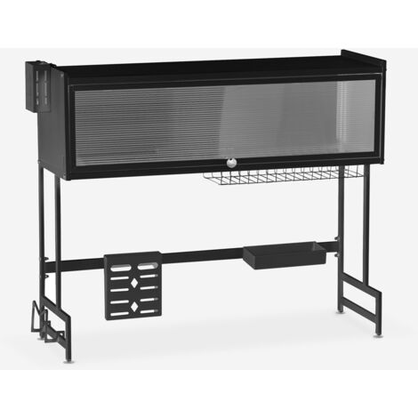 Scolapiatti Da Lavello Scolapiatti E-MANIS Da Appoggio - Con Drenaggio Automatico Per Lavello, 40x32x12 Cm Scola Piatti Da Appoggio Sopra Lavandino