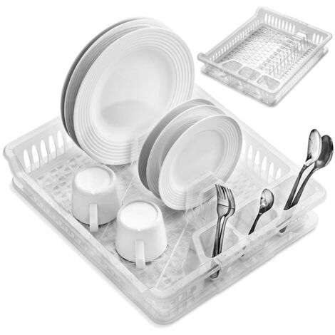 SCOLAPIATTI BIANCO SCOLAPIATTI SCAFFALE DA CUCINA 46 CM