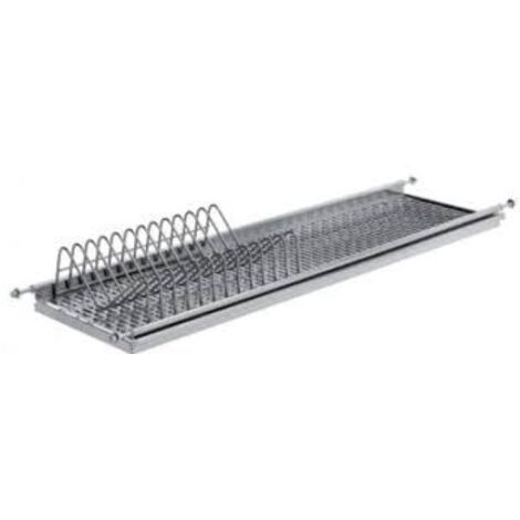 SCOLAPIATTI COLAPIATTI MONOGRIGLIA IN ACCIAIO INOX MOD.90 LUNG.864MM + ACCESSORI