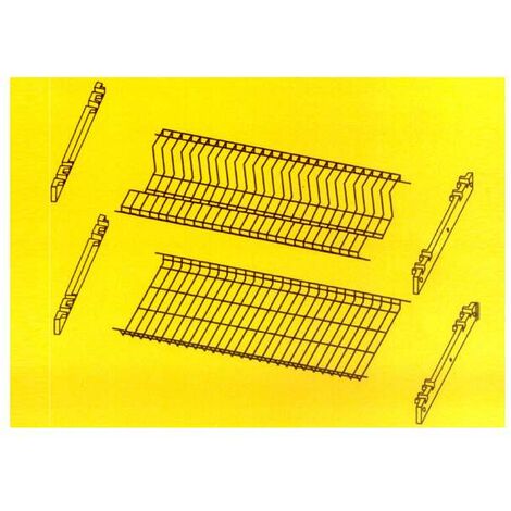 Scolapiatti da Incasso in Acciaio Cromato - 76 cm