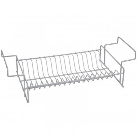 Scolapiatti in plastica per lavello. Grigio 38x25cm 89022 sauvic