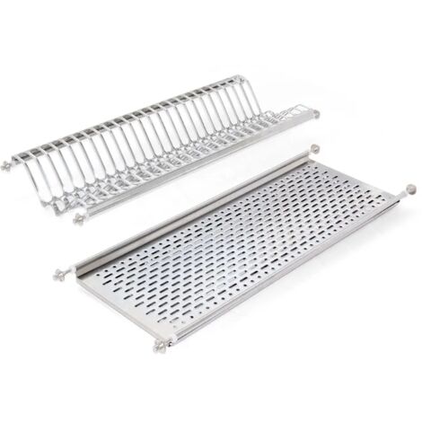 SCOLAPIATTI INOX PER MODULO PENSILE  PER MODULO PENSILE MM. 600  L= MM. 535-570