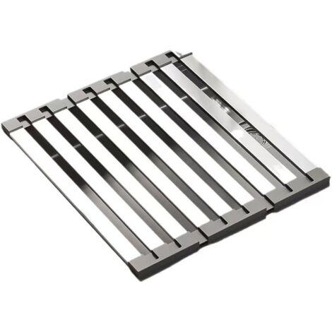 Zeller 25341 Scolapiatti In Bambù Pieghevole – 42x35x27,5 Cm, Naturale, Due Ripiani