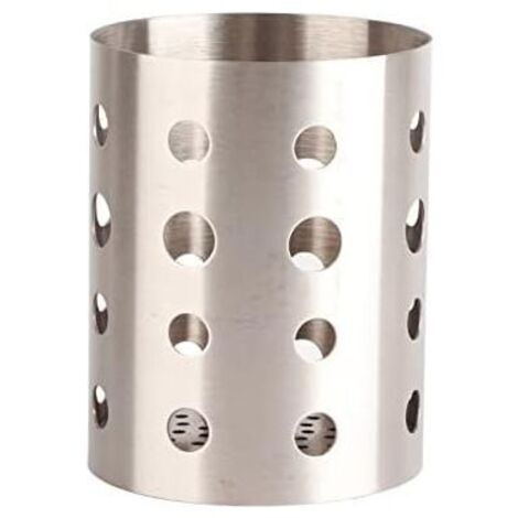 Scolaposate in acciaio inox 10 x 10 x 14 cm, portautensili da cucina, cestello per posate, organizer, portaoggetti