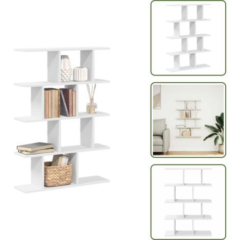 Scomparti - vidaXL Mensola a Cubo da Parete 12 Scomparti Bianca in Truciolato - Arredamento casa