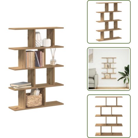 Scomparti - vidaXL Mensola a Muro Cubo 12 Scomparti Truciolato Rovere Artigianale - Arredamento casa