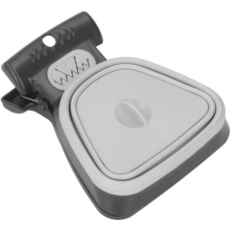 Scoop à Déjections Canines Portable - Compact avec Sachets Jetables Inclus - Gris