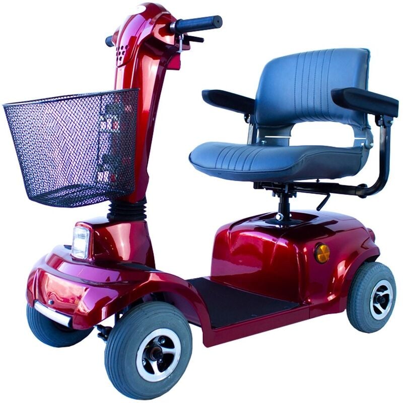 

Scooter eléctrico minusválido | Auton. 34 km | Asiento giratorio y plegable | 12V | Burdeos | Piscis | Mobiclinic