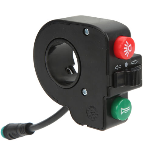 Scooter klaxon interrupteur matière plastique 5pin connecteur étanche 3 en 1 remplaable bouton interrupteur pour KUGOO M4 pour M4 PRO