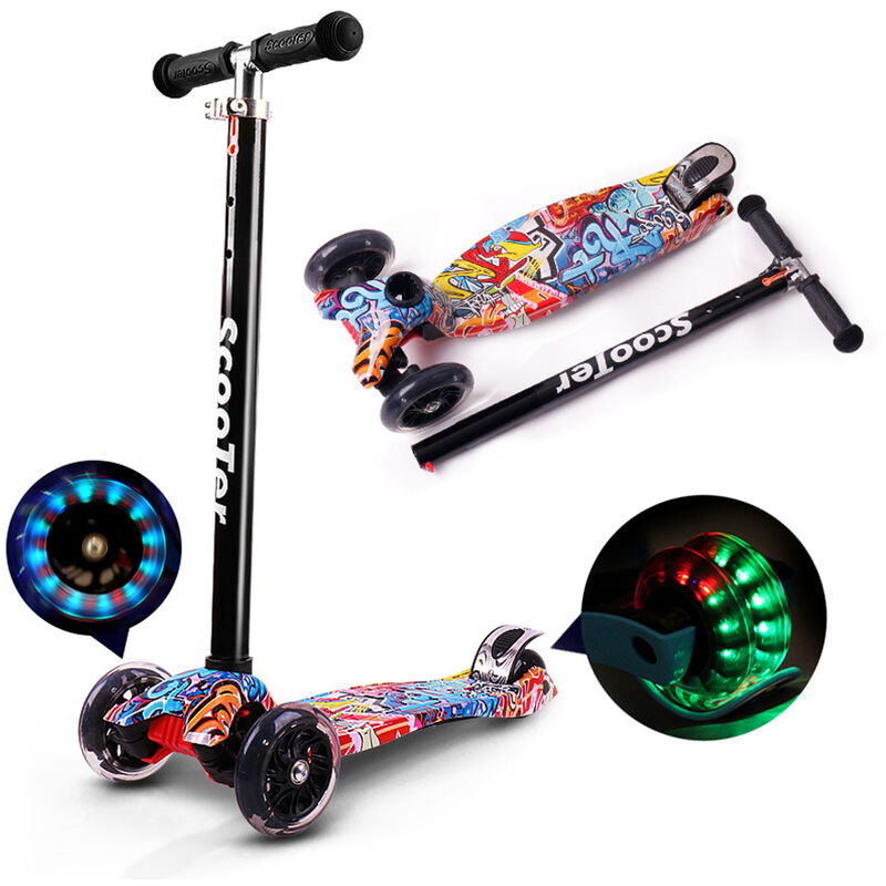 

Scooter para ninos, flash de tres ruedas,Multicolor