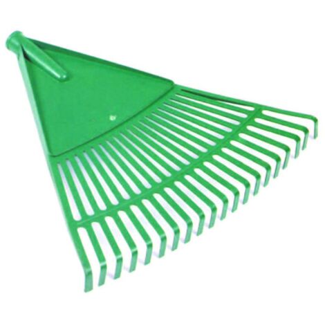 Scopa da giardino in plastica fissa - 20 denti - cm.44x39,5h. - 6 pz