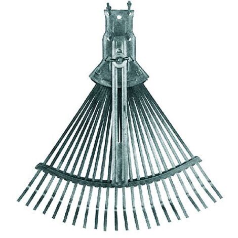 SCOPA DA GIARDINO REGOLABILE Tipo leggero - zinco cromato grigio