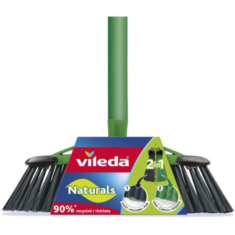 Scopa Domestica Antiurto Manico Naturale Cm 33 Vileda