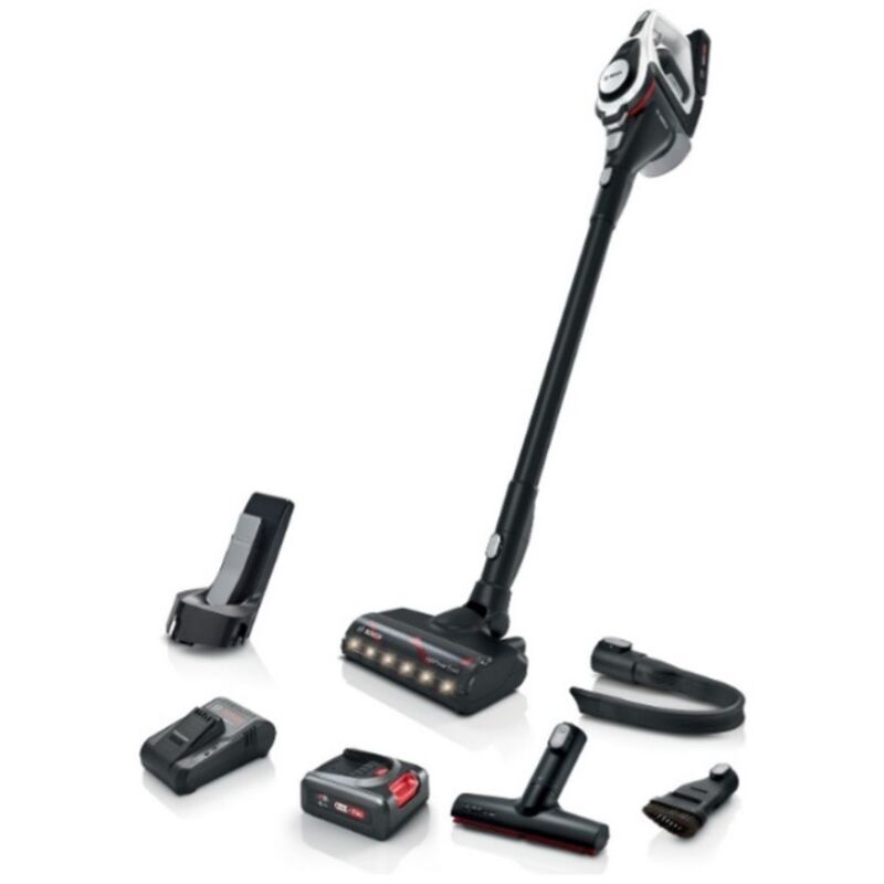 Bosch Serie 8 BBS8214 aspirapolvere aspirapolvere verticale e scopa elettrica Aspirapolvere 2 in 1 aspirapolvere a batteria Bagless White 4 Ah