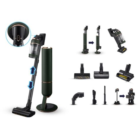 Scopa Elettrica Samsung Bespoke VS20A95943N senza Filo senza Sacchetto 210 W Woody Green