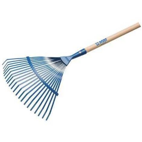 SCOPA GIARDINO A VENTAGLIO + MANICO 850 AGEF • ACCIAIO VERN/FAGGIO CM 38 H.CM 130