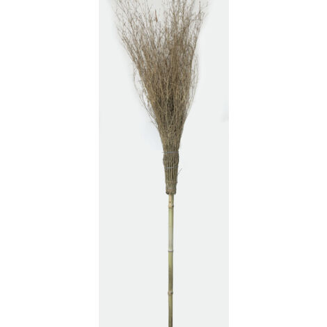 Scopa in bambu con manico x giardino olive 15 rami - biacchi ettore
