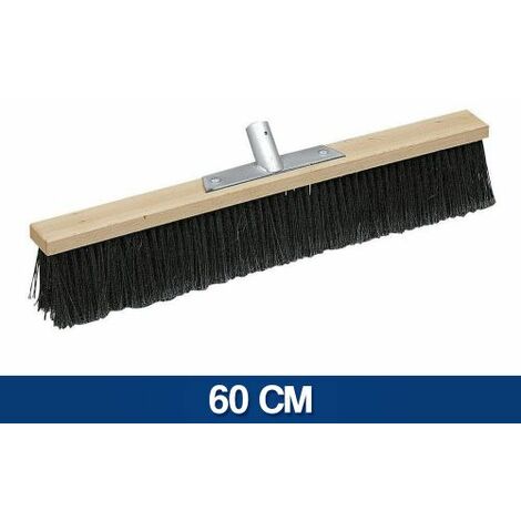 Scopa Industriale Grande con Supporto in Legno e fili in Polipropilene 60 cm